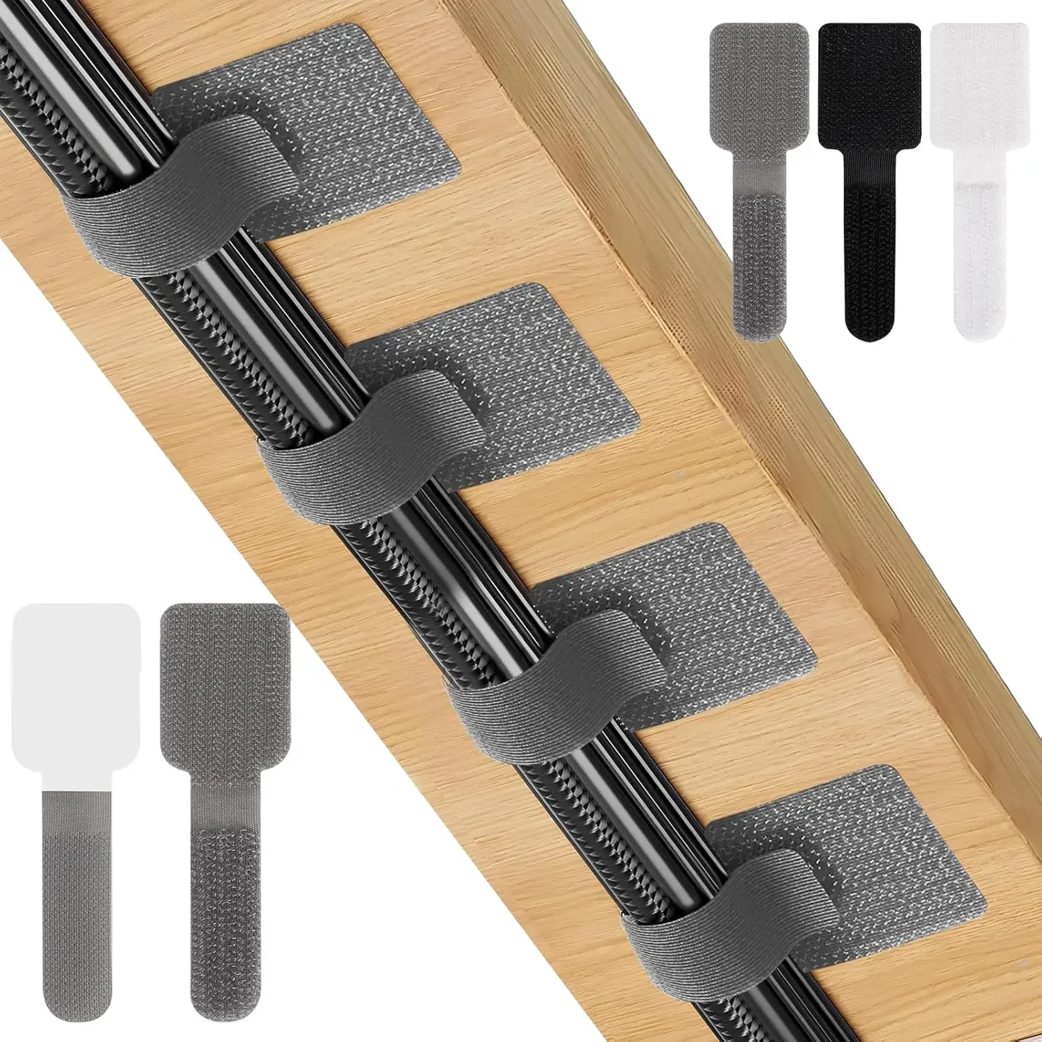 Desk Organizer - Новые многоразовые кабельные стяжки на липучке,