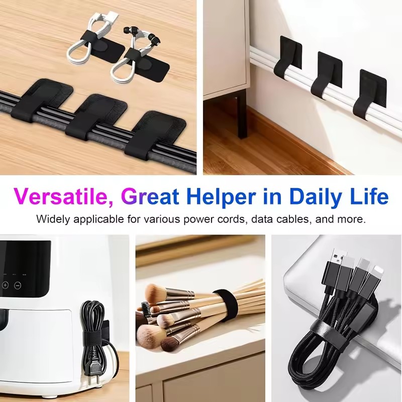 Клейкие кабельные стяжки для п – обзор и цена Desk Organizer