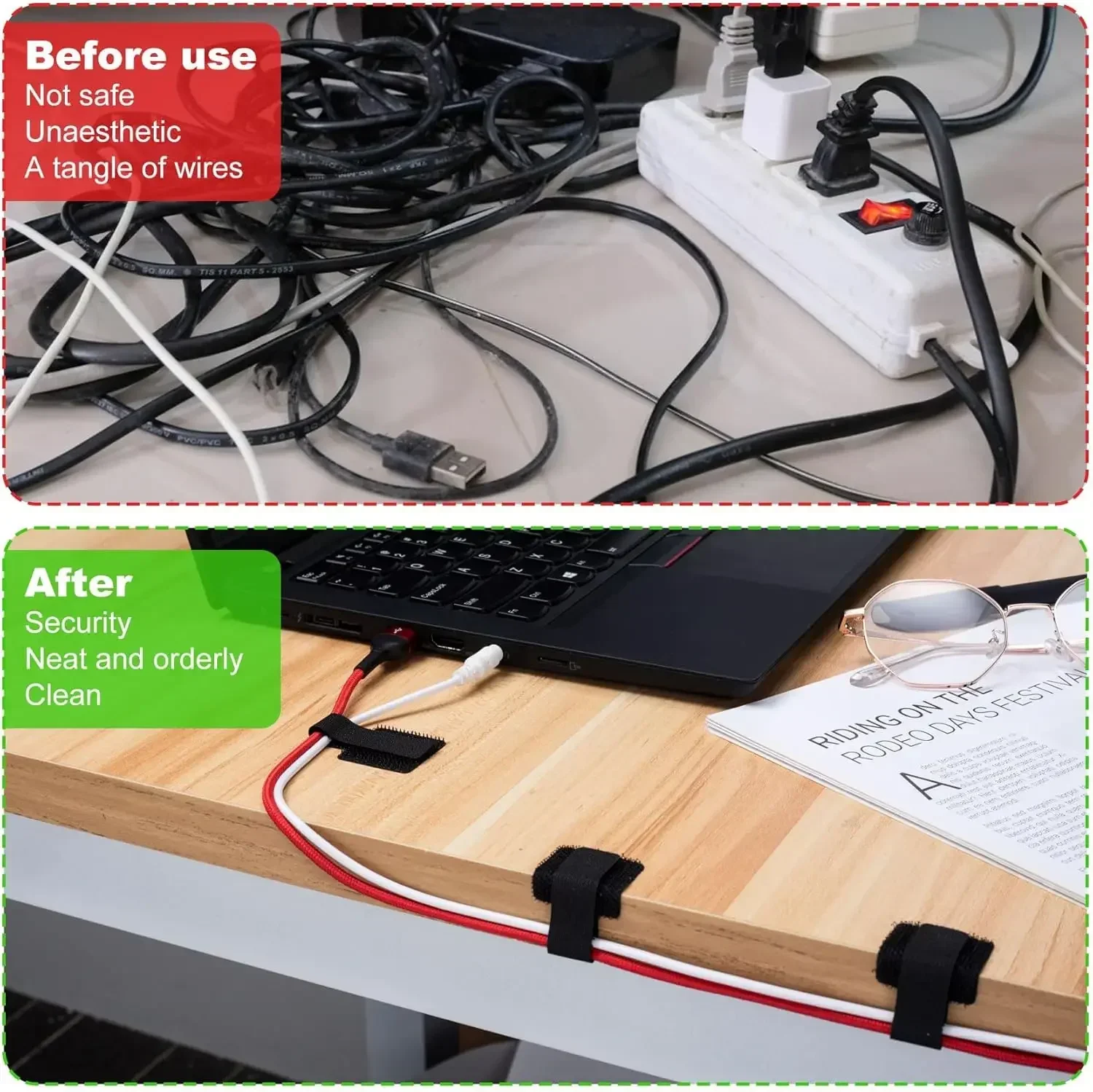 Новые многоразовые кабельные с – обзор и цена Desk Organizer
