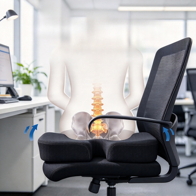 U-образная подушка для сиденья – обзор и цена Office Chair Cushion
